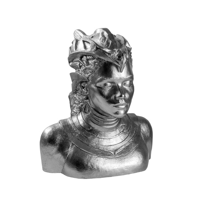 Tribal Kral Taci Polyester Bust - Gumus