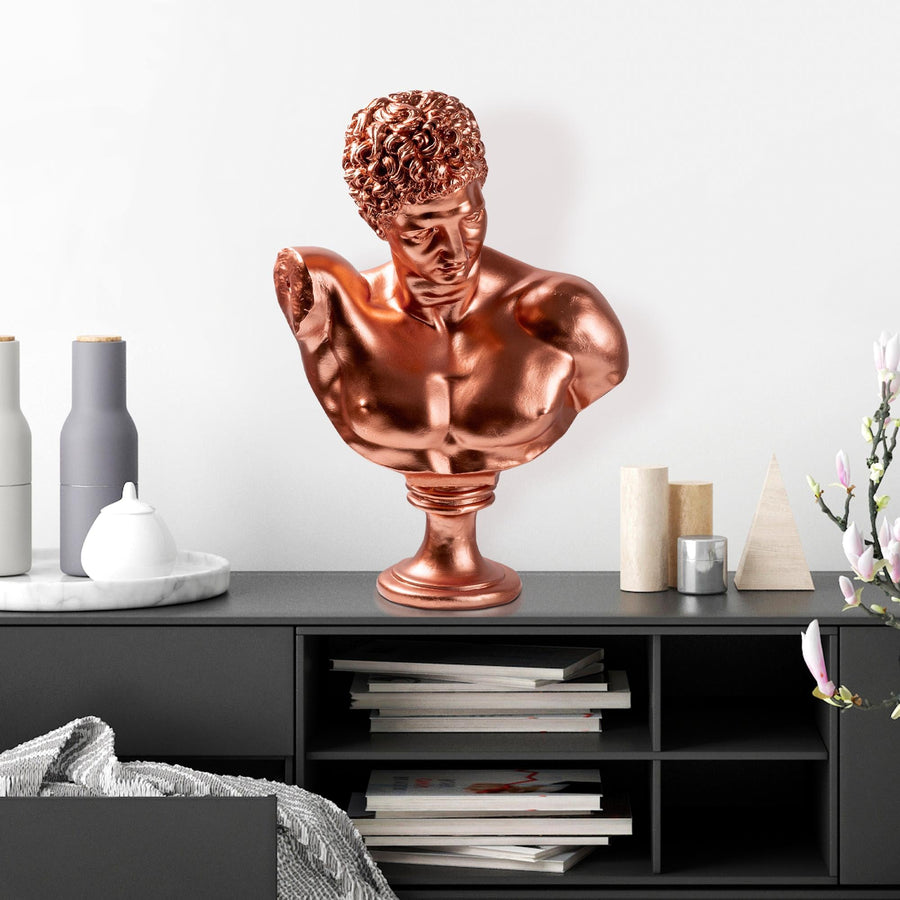 Atletik Erkek Klasik Polyester Bust - Bakir