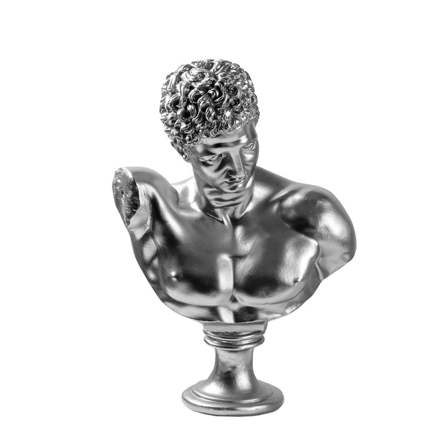 Atletik Erkek Klasik Polyester Bust - Gumus