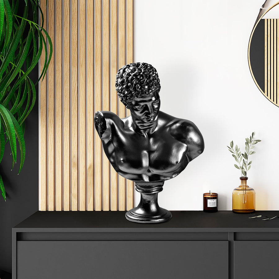 Atletik Erkek Klasik Polyester Bust - Siyah