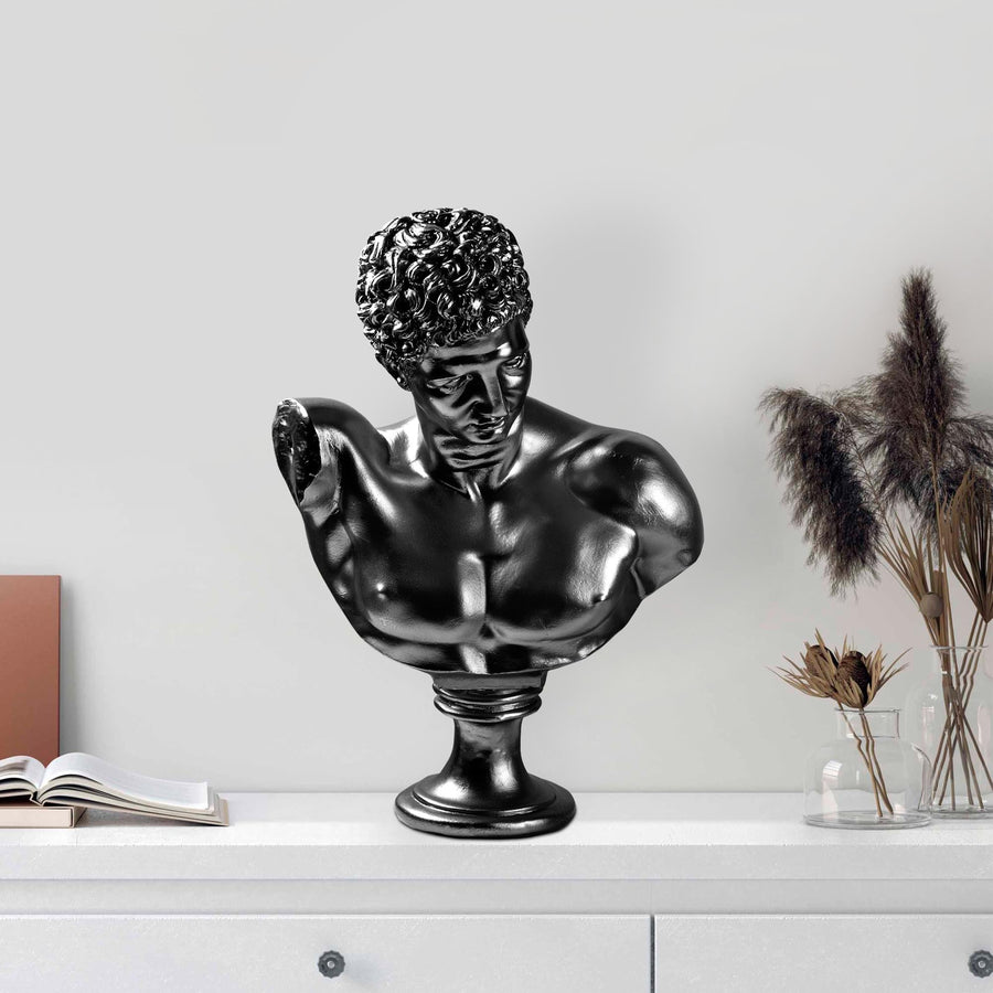 Atletik Erkek Klasik Polyester Bust - Siyah