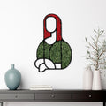 Mona Lisa Yosun Metal Duvar Panosu - Yesil