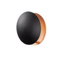 Oval Varak Modern Aplik - Siyah