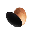 Oval Varak Modern Aplik - Siyah