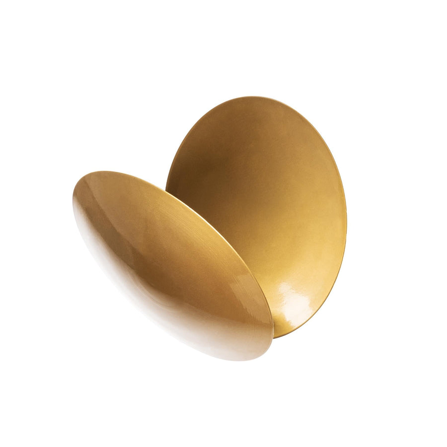 Oval Parlak Altın Aplik - Altın