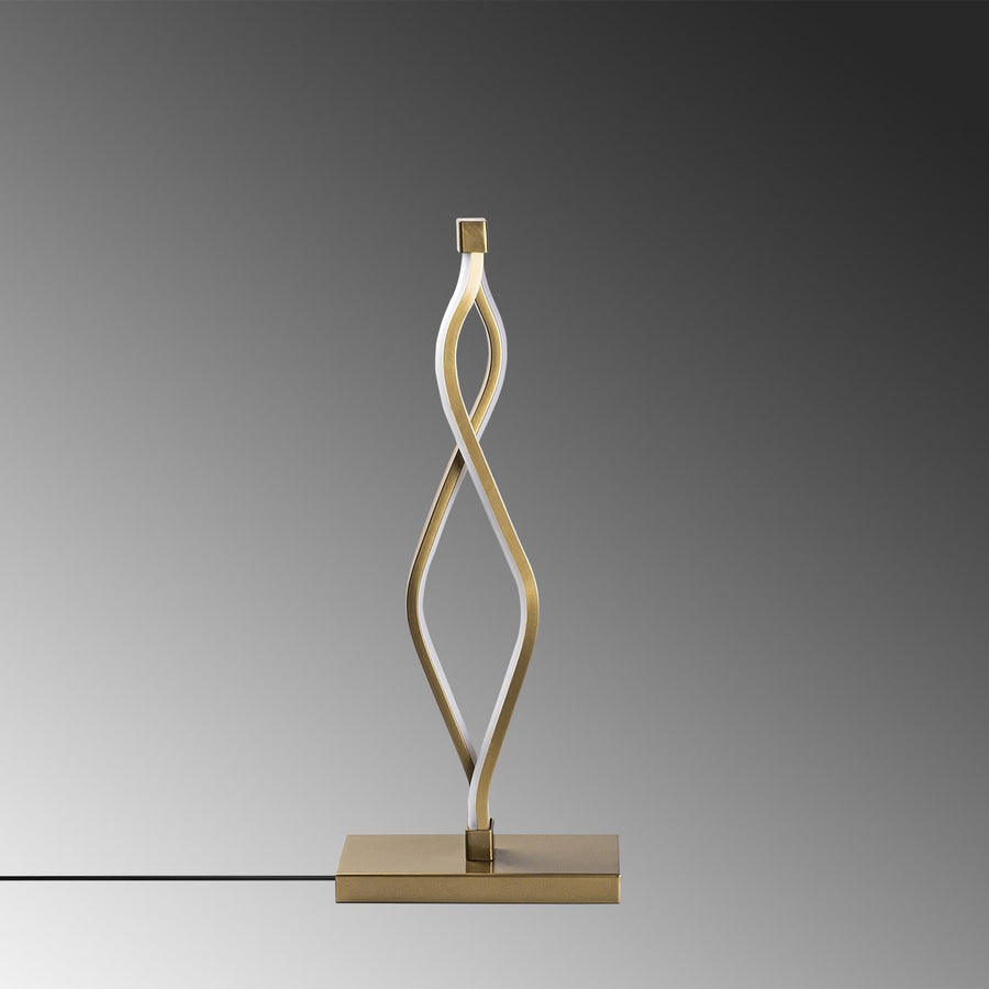 Spiral Metal Masa Lambası - Altin